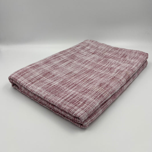 Red Faded With White Filipino Handwoven Blanket