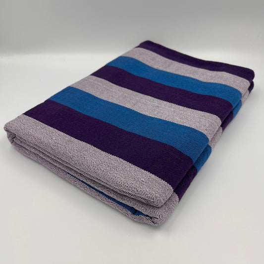 Purple/Blue Striped Filipino Handwoven Blanket