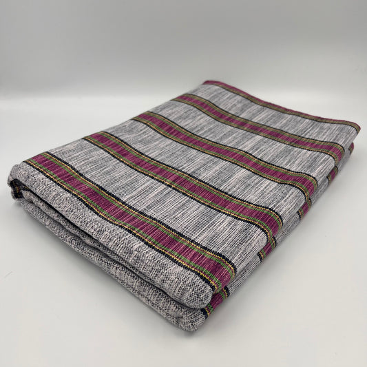 Purple/Green Pin Striped Filipino Handwoven Blanket